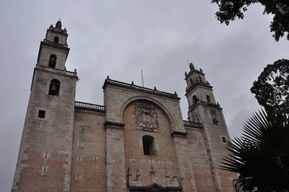 Fachada de igreja em Mérida, no sul do México